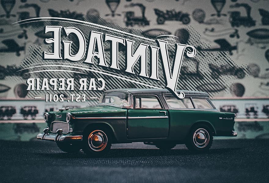 Car, Engine, Retro, Old, Font, Printing House, Classic, Emotion, All, Craft, Horizontally