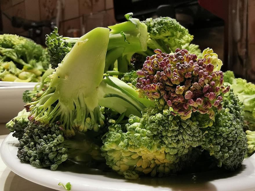 broccoli, grøntsager, mad, frisk, sund og rask, næring, ernæring, organisk, fremstille, vitaminer