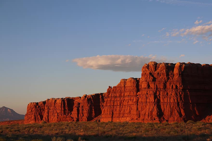 deserto, rocce rosse, panoramico, Utah, natura, paesaggio, sud-ovest
