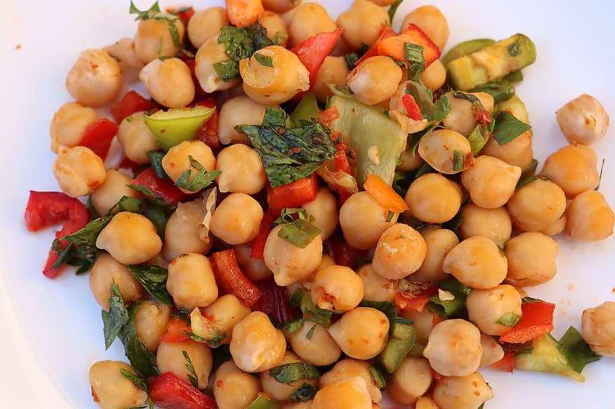 Chickpea, Dish, Food, Legume, close-up, freshness, vegetable, meal, gourmet, healthy eating, lunch