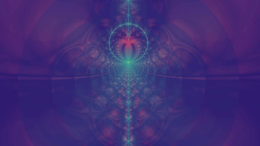 fractal, santrauka, tamsus, simetrija, simetriškas, menas, violetinė, keista, mįslingas