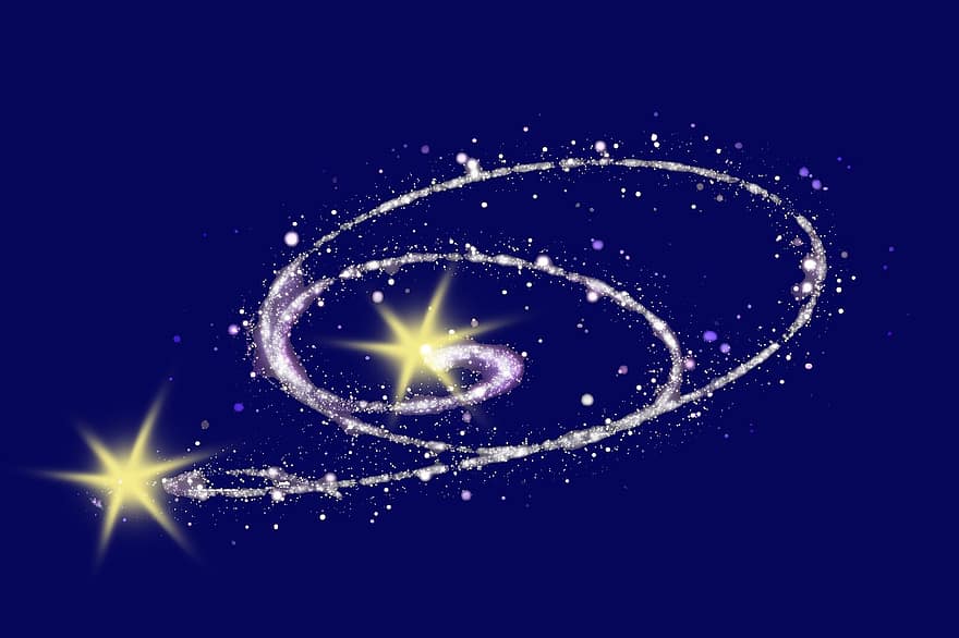 žvaigždė, visatos, erdvė, galaktika, kosmosas, dangus, Žvaigždėtas dangus, planetoje, šviesus, Kalėdos, atvirukas