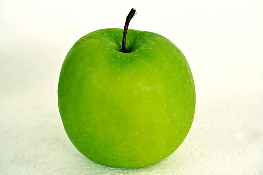 vaisiai, obuolys, žalias obuolys, šviežias maistas, sveikas, mityba, ekologiškas, šviežumas, maisto, Iš arti, žalia spalva