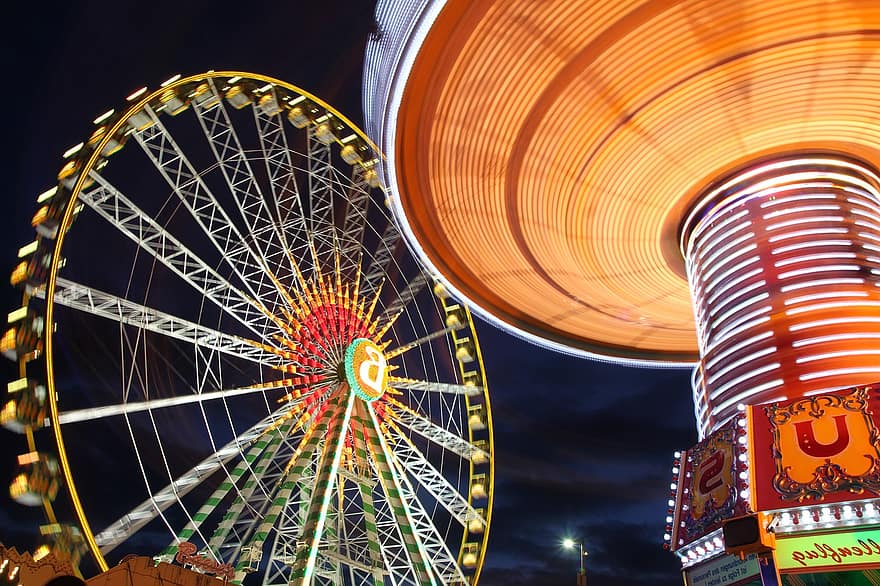 Crange Fair, Theme Park, Amusement Park, Ferris Wheel, Roller Coaster, Ruhr Area