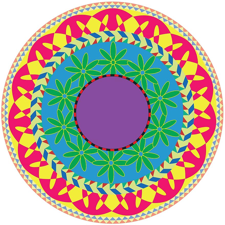 Mandala, floare, colorat, model, proiecta, textură