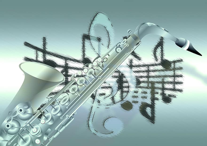 Âm nhạc, saxophone, khóa âm ba, âm thanh, buổi hòa nhạc, nhạc sĩ, notenblatt, khóa, tonkunst, bản nhạc, cây gậy