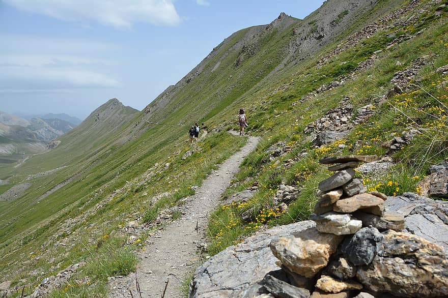Mountain, Trail, Pathway, Alpine, Summit, Hiking, France, Alps, Europe