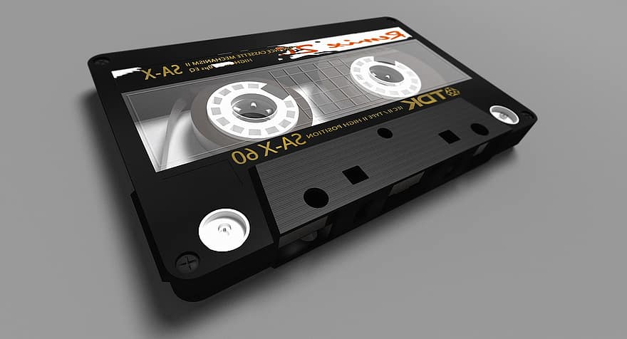 kaset, tape, pita kaset, k7, pita magnetik, merekam, vintage, tdk, klasik, retro, musik