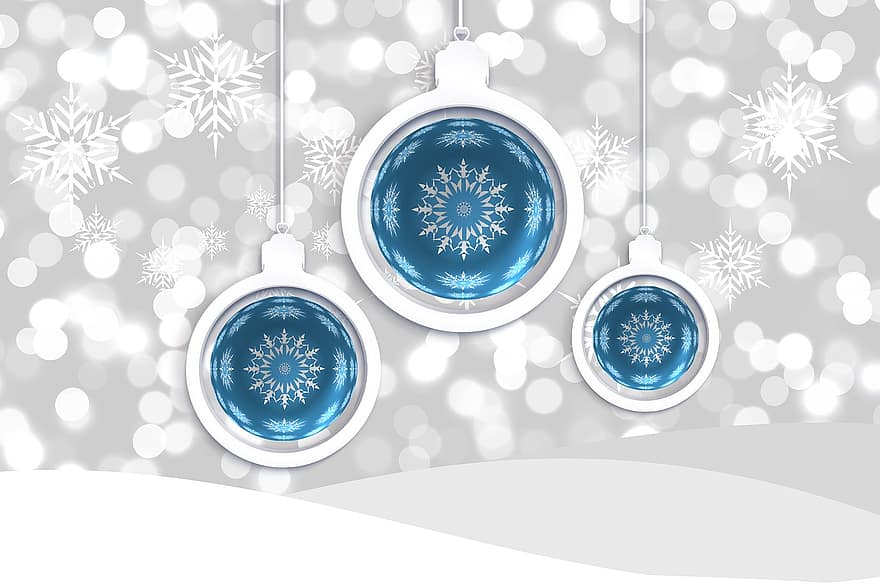 Navidad, Decoración navideña, concepto, copo de nieve, cristal de hielo, blanco, bokeh, Weihnachtsbaumschmuck, decoración, tiempo de Navidad, decoraciones para árboles