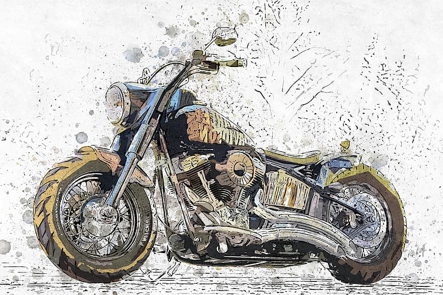 Harley Davidson, motociklas, mašina, chromas, usa, prabanga, Iš arti, kultas, dom, blizgantis, dviejų ratų transporto priemonė