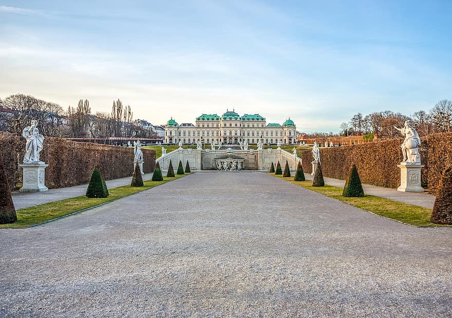 Viena, palatul belvedere, muzeu, Austria, clădire, arhitectură, grădină, loc faimos, istorie, turism, călătorie
