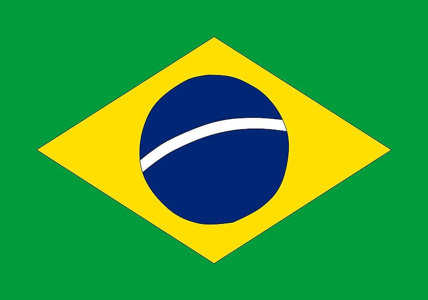 Brasilien flagga, brasilianska flaggan