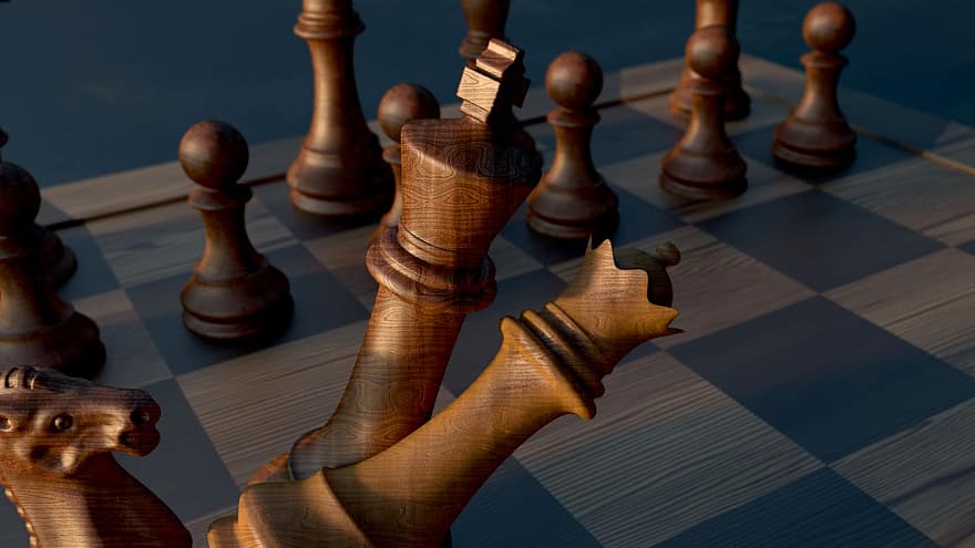 sjakk, sjakkbrett, konge, dronning, spill, sjakkbrikker, vinne, strategi, tallene