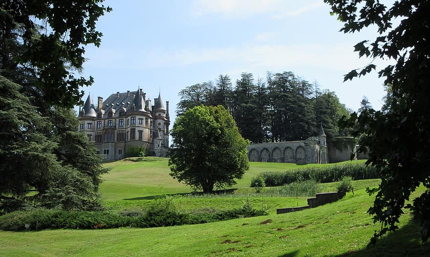 Chateau, Castle, Park, Landscape, Architecture, Nature