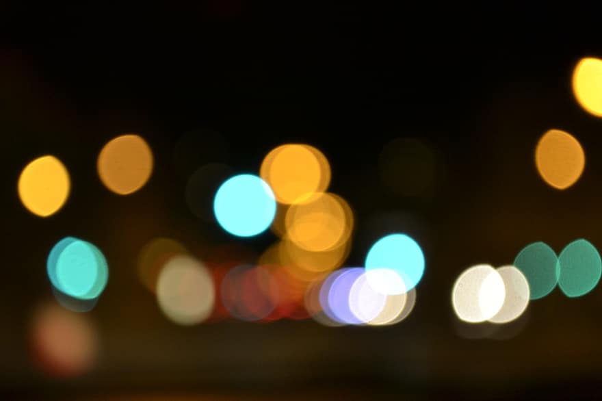 Bokeh, Light, Background, Abstract, Lighting, Colorful, Sparkle, Blurry, Dark, Night