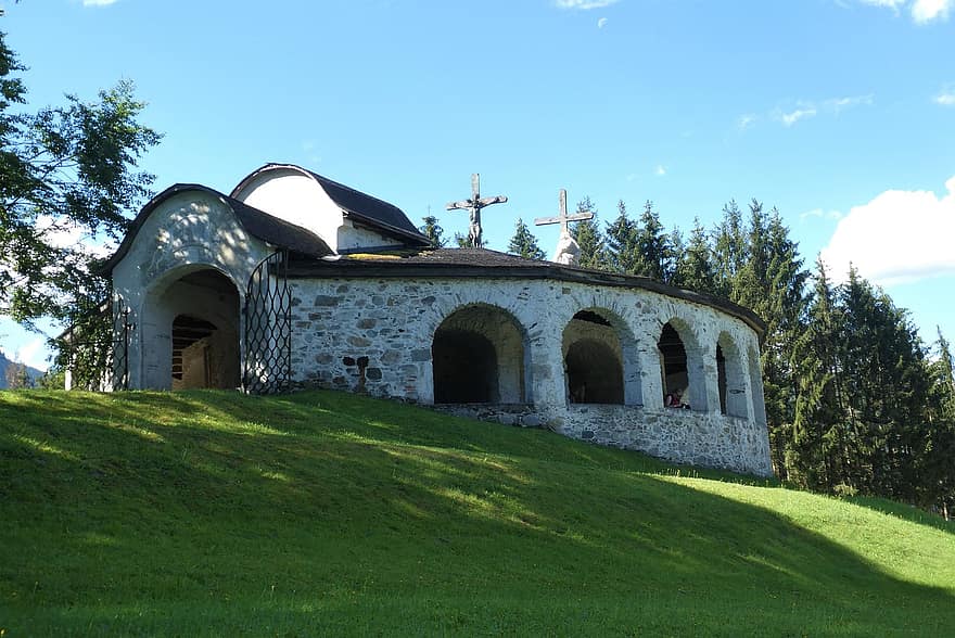begraafplaats, Oostenrijk, Christendom, Frauenberg, Admont, plaats van pelgr, architectuur, religieus gebouw