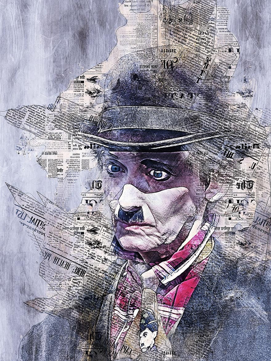 Charlie Chaplin, Komischer Schauspieler, Kunst, Zeichnung