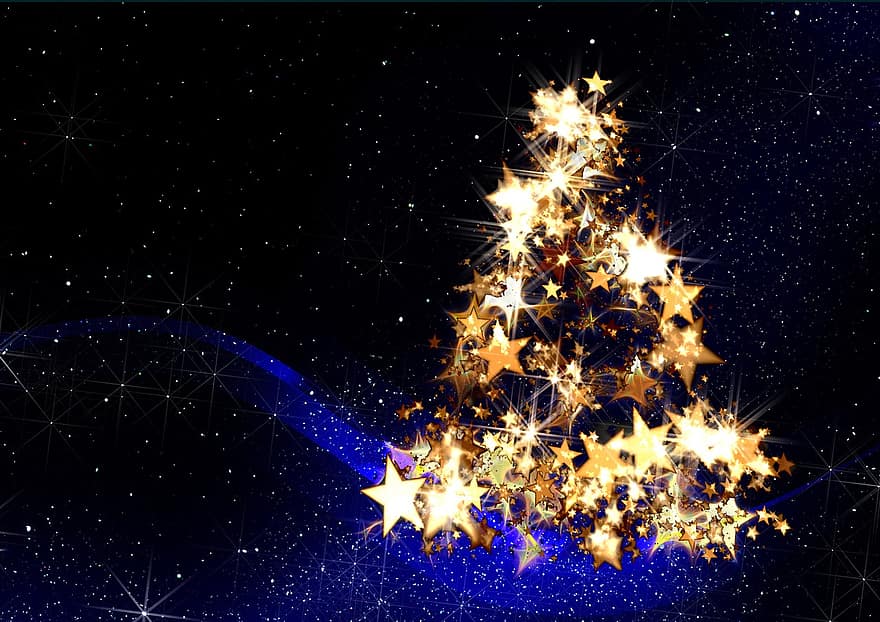 Різдво, зірка, поява, вогні, різдвяні прикраси, пуансеттія, Різдвяна ялинка, Різдвяна пора, Вітальна листівка