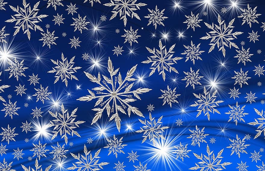 Коледа, звезда, леден кристал, снежинка, идване, заден план, златист, ярък, украса, Коледна украса, коледна звезда