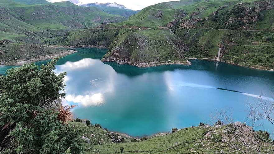 lago, natura, viaggio, esplorazione, all'aperto, montagne, Elbrus