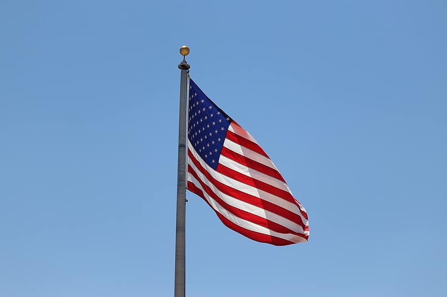 Amerika Serikat, bendera Amerika, bendera, patriotik, kemerdekaan, dom, bangsa, spanduk, simbol, Nasional, negara