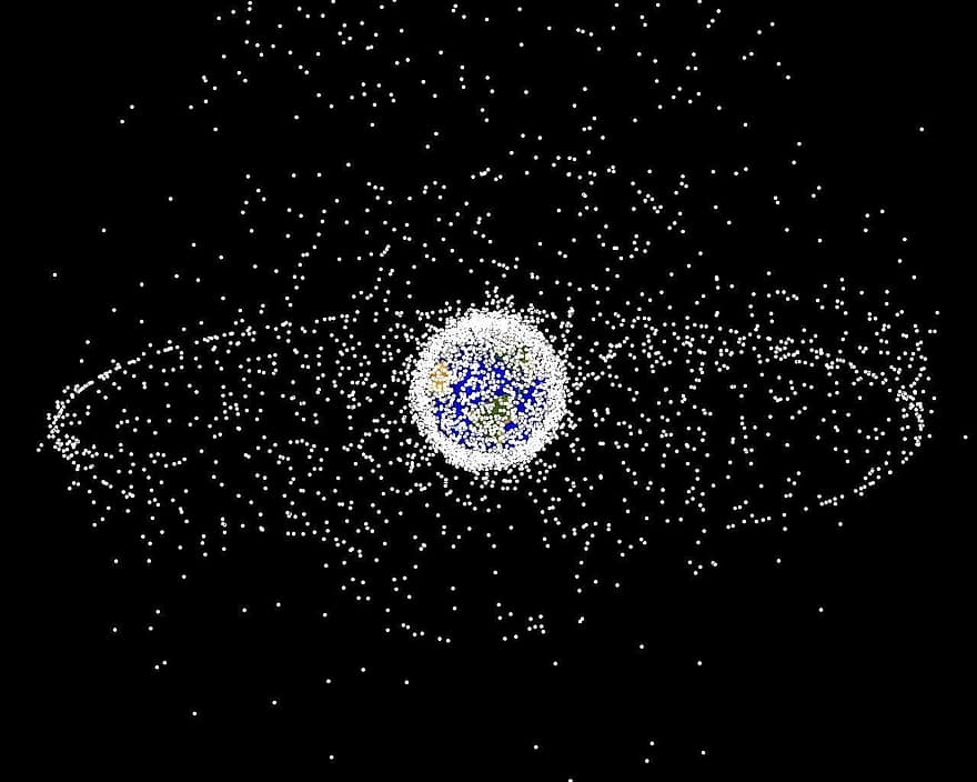 lixo espacial, detritos espaciais, órbitas, espaço