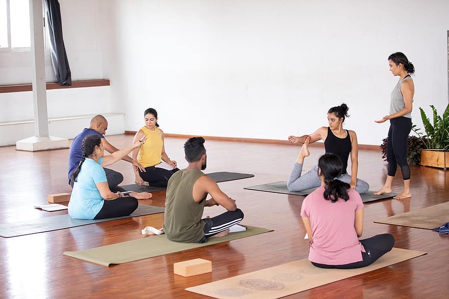 Yoga, Yoga Class, Yoga Teacher, Yoga Pose, Yoga Studio, Female, Yoga Photography, Yoga Mat, exercising, group of people, indoors