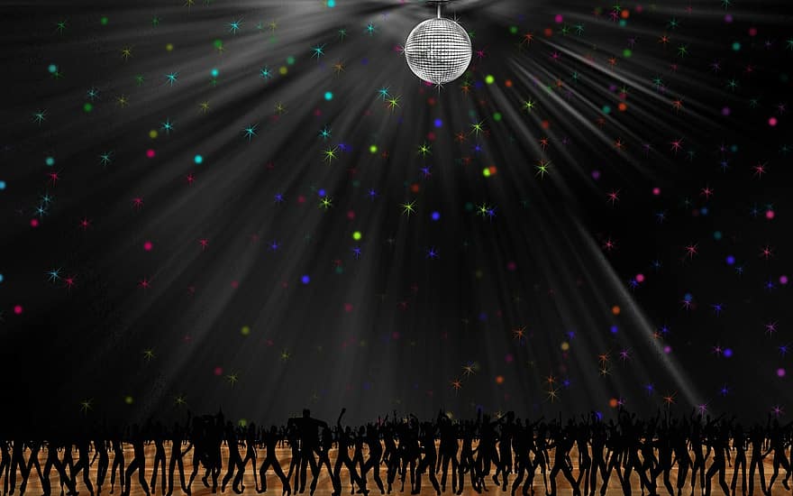 disco, natt, klubb, dans, dansere, clubbing