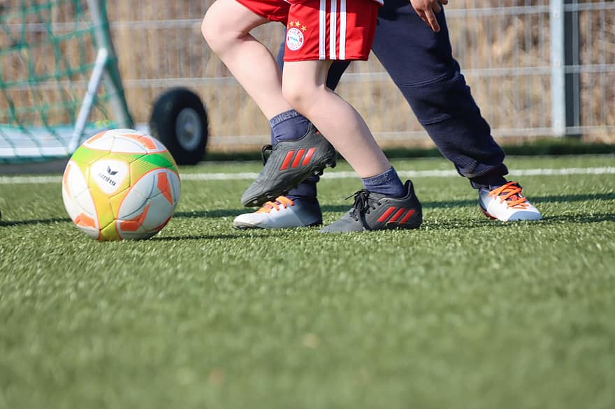 młodość, piłka nożna, Sport, dziecko, trening, kolano, stopa, czynność, sport, gra, piłka