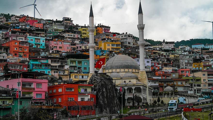 Turkije, stad-, moskee, stad, stedelijk, Hatay, minaret, Bekende plek, architectuur, stadsgezicht, culturen