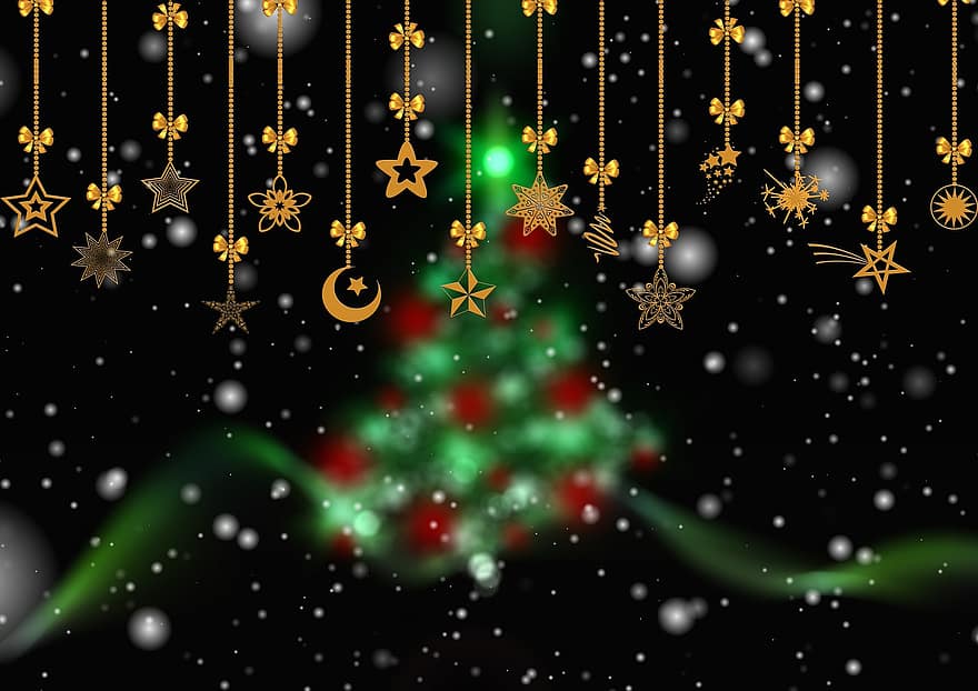 Kalėdos, žvaigždė, juvelyriniai dirbiniai, medžio dekoracijos, apdaila, Kalėdų laikas, Kalėdų papuošimas, atėjimas, poinsettia