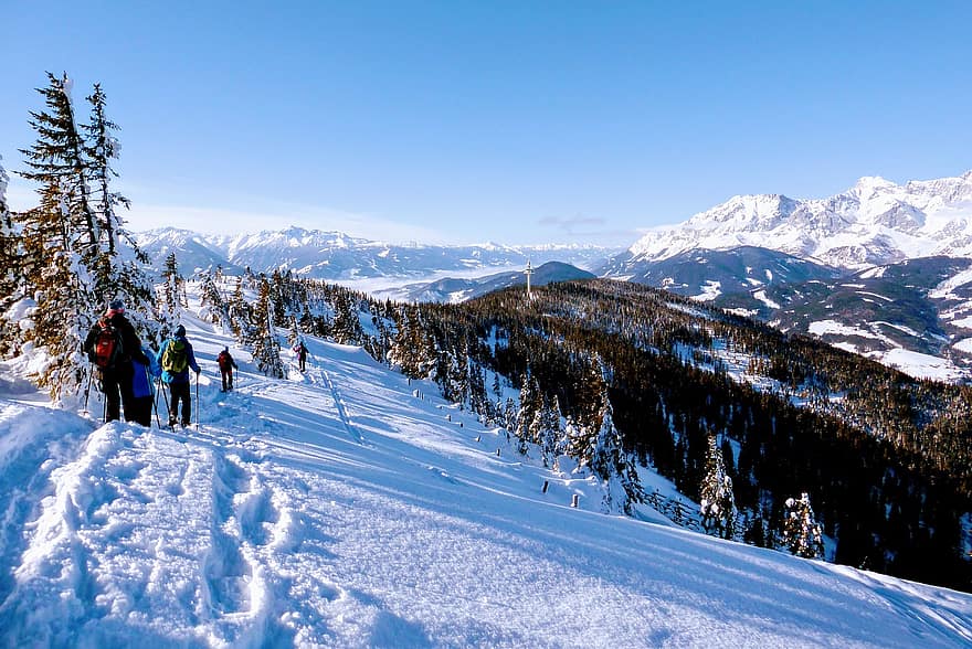 montagne, natura, inverno, stagione, la neve, montagna, sport, paesaggio, sport estremi, picco di montagna, avventura