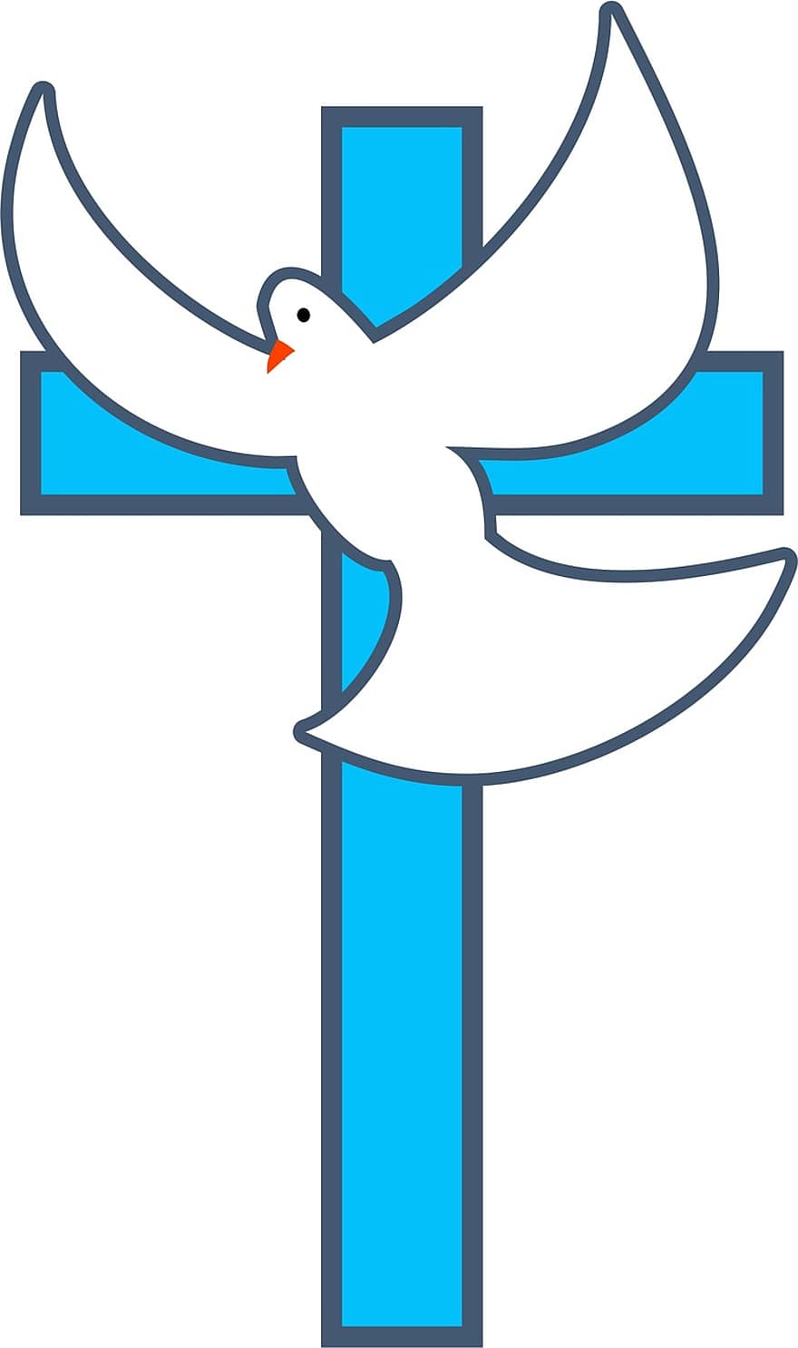 Dove, Peace, Bird, Animal, Wildlife, Nature, Cross, Symbol, Easter, Christian, Christianity