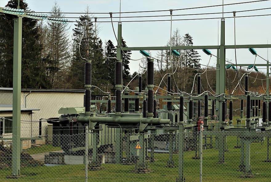 Transformer, Power Supply, Connection, Substation 2, Insulators, Current, Technology, Electric, Power Lines