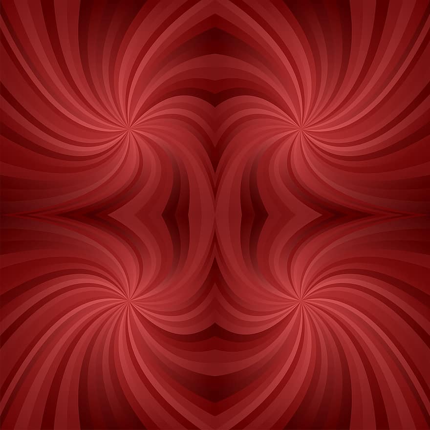 maroon, mørk, symmetrisk, symmetri, gentage, mønster, baggrund, spiralformet, toner, vortex, ray