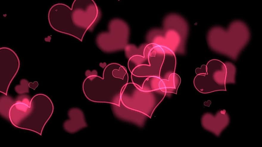 قلب ، عيد الحب ، زهري ، أحمر ، بطاقة تحية ، رومانسي ، تحلق ، محب ، صلة ، شكل القلب ، تحية