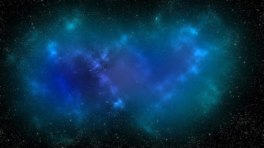 espaço, nebulosa, estrelas, espaço sideral, galáxia, universo, cosmos, fundo, pano de fundo, estrelas azuis, galáxia azul