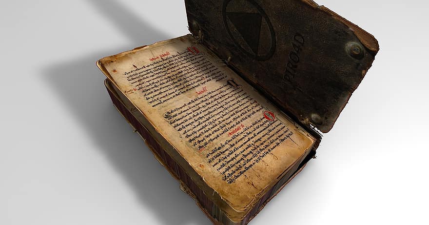 knyga, istoriškai, senoji knyga, Senovinis, Viduramžiai, šriftą, senovinis, biblioteka, senas, stuburo, literatūra
