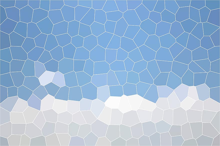 Mosaic, Background, Structure, Pattern, Texture, Surface, Mosaic Tiles, Blue, White, Sky