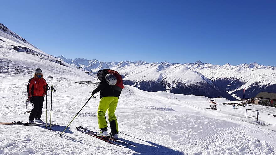 kış sporları, kayak, kayak yapma, dağ panoraması, kar, yeniden yaratma, dağ, kış, spor, ekstrem Sporlar, erkekler
