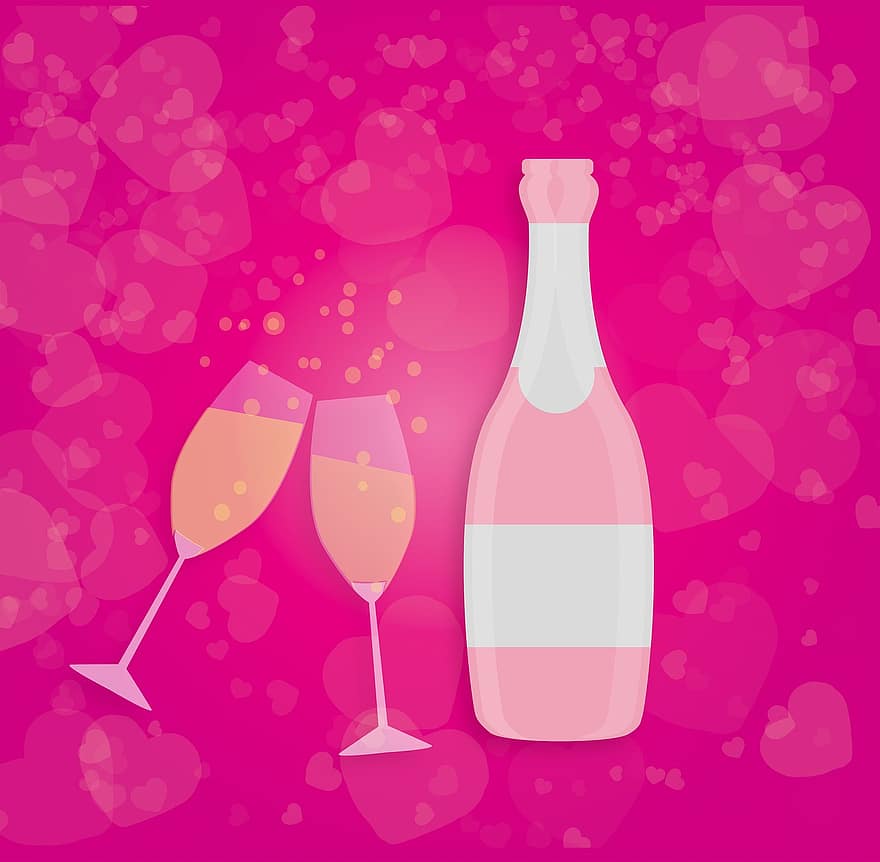 šumivé víno, oslava, Nový rok, večírek, svatba