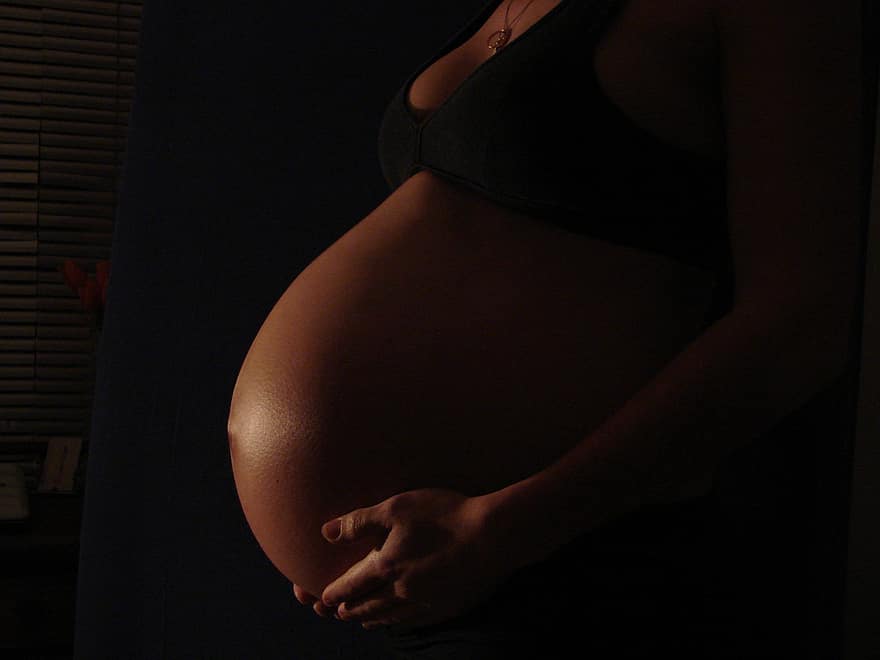 Belly, Pregnancy, Black