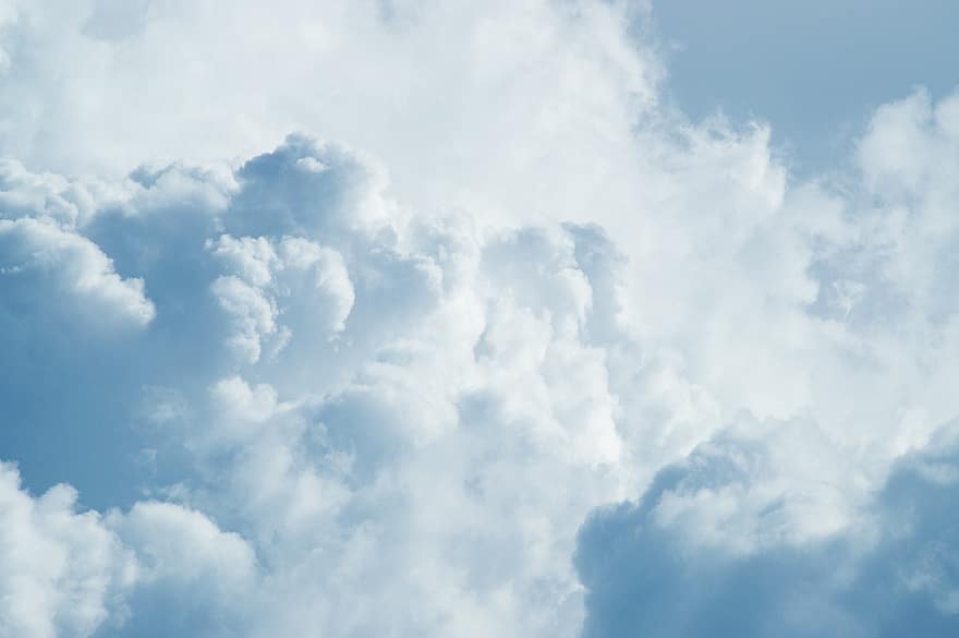 moln, himmel, atmosfär, clouds, cumulonimbus, molnig, fluffig, dag
