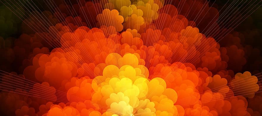 Abstract, Clouds, Balls, Color, Round, Background, Pattern, Design, Modern