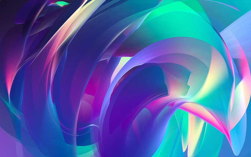 Abstract, Curves, Colorful, Pattern, Waves, Wallpaper, Background, Three, Curve, 3d, D