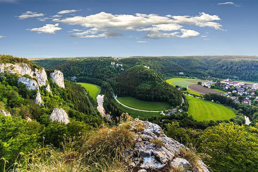 vallei van de Donau, Beuron, landschap, rots, kalksteen, Swabia, bovenste zwaben, Zwabische, Donau, natuur, natuurpark