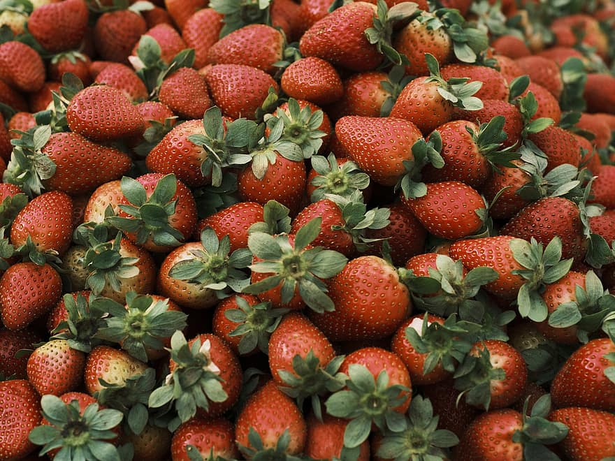 Strawberry, Fruit, Food, Vitamin, Fresh, Natural, Healthy, Vegan, Vegetarian, Market, Raw