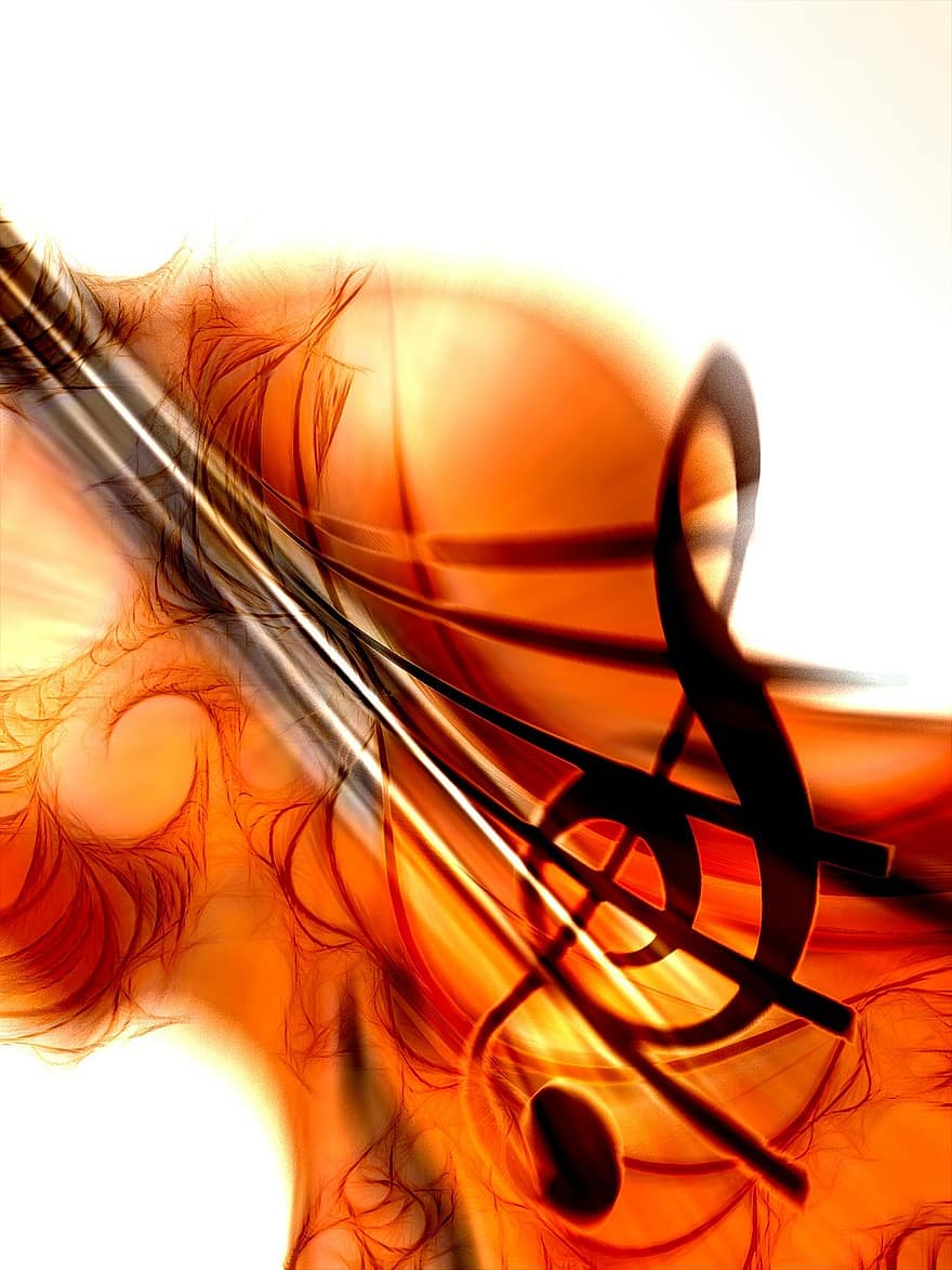 바이올린, 들리다, 소리, 음악회, 문화, 빛나는, 빛, 뮤지컬, 음악, 음악가, notenblatt