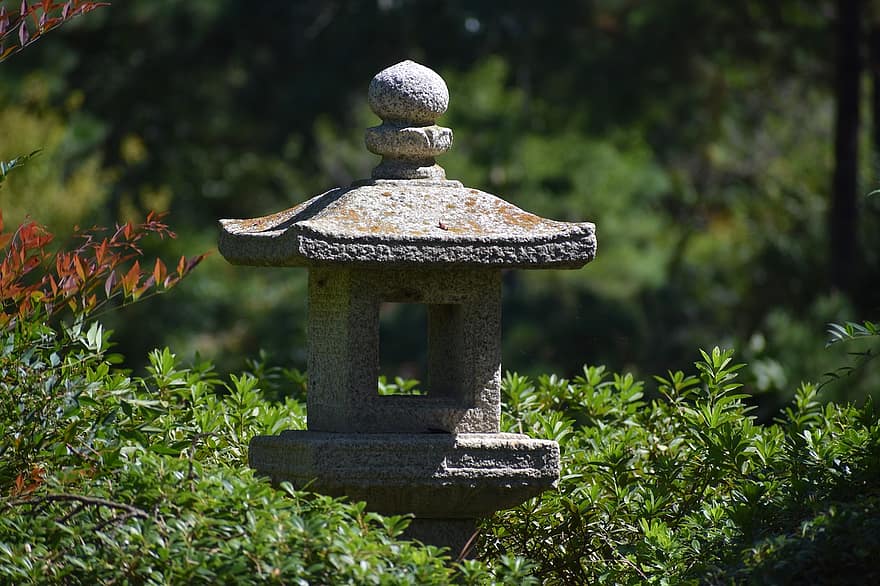 japonų sodas, sodo ornamentas, parkas, Houston, texas