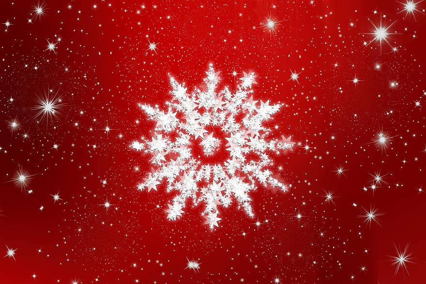 Contexte, Noël, étoile, décoration, brillant, rouge, avènement, carte de Noël, voeux de noël, période de Noël, motif de noël